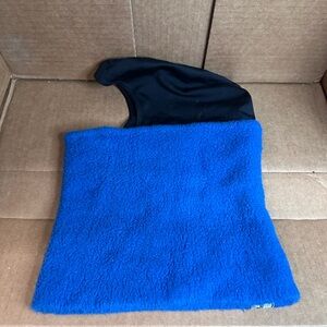 Turtle Fur Unisex Balaclava Fleece Winter Gaiter Hooded Neck Warmer Blue Black